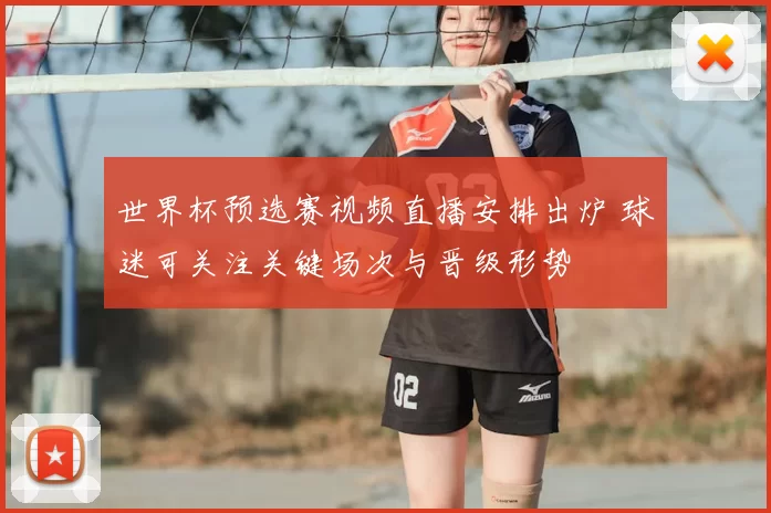 世界杯预选赛视频直播安排出炉 球迷可关注关键场次与晋级形势